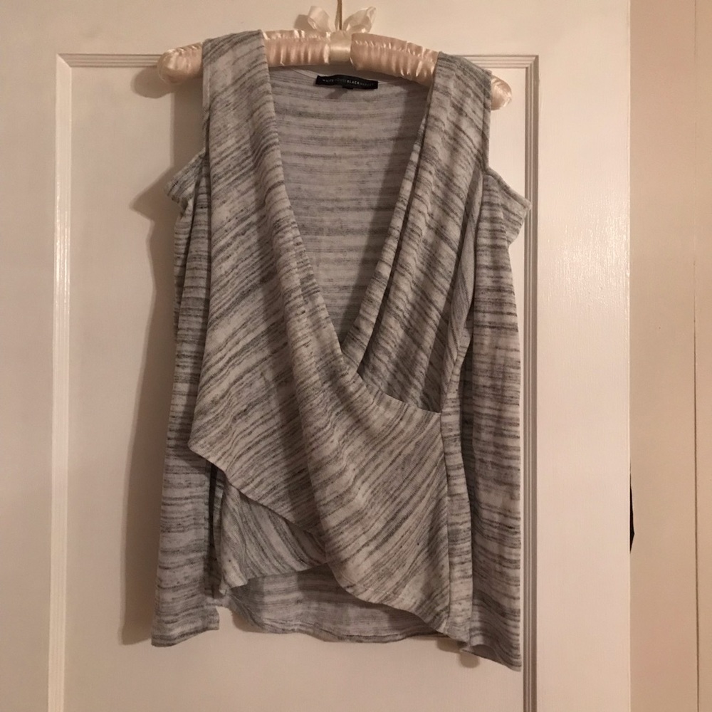 Grey knit sweater